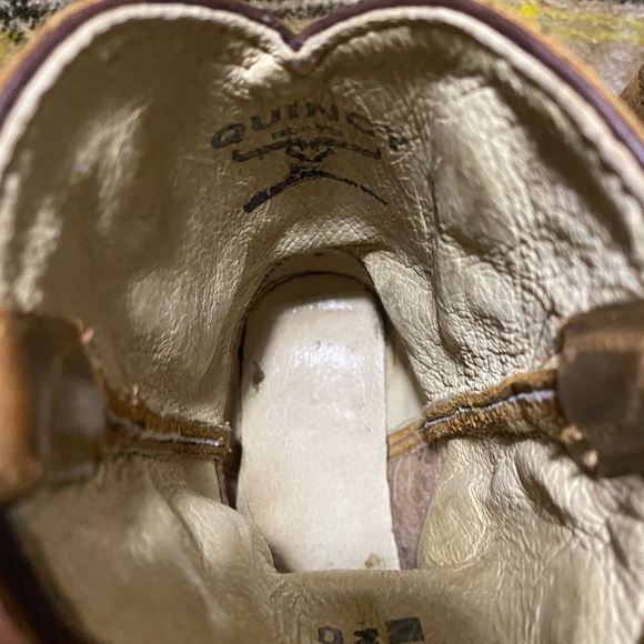 Quincy Boots Kids Leather Cowboy with Embroidered Floral Design - Picture 7 of 10